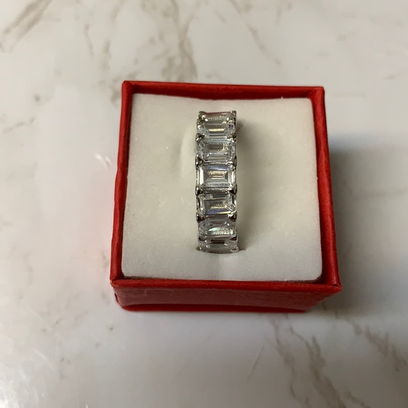 COPY - Emerald Cut CZ Band - Picture 1 of 2